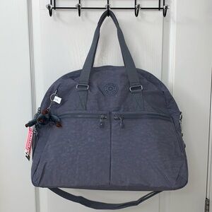 Kipling Pastel Purple / Grey-ish JUMBO Travel / Gym / Work Bag
